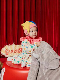 ★15%OFFクーポン★　ベビー服 帽子 ハロウィン コスチューム 韓国風 サーカス ピエロロンパース 可愛い 赤ちゃん 仮装 衣装 新生児 幼児 プレゼント おしゃれ 撮影用 コスプレ パーティー衣装 秋冬用 長袖 出産祝い 70 80 90サイズ お出かけ用 通気性良い 快適ロンパース