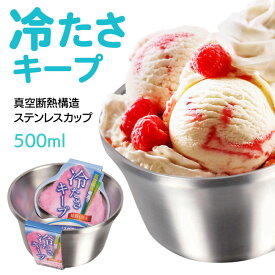 デザートカップ ステンレス製 500nl 冷たい ひんやり 溶けにくい 結露しにくい アイスクリーム かき氷 スイーツ サマー summer アイテム 便利/かき氷デザートカップ500ml