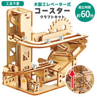 木工工作 クラフトセット 木製クラフト クラフトキット 工具不要 エレベーター 自分でつくる おもちゃ ホ…