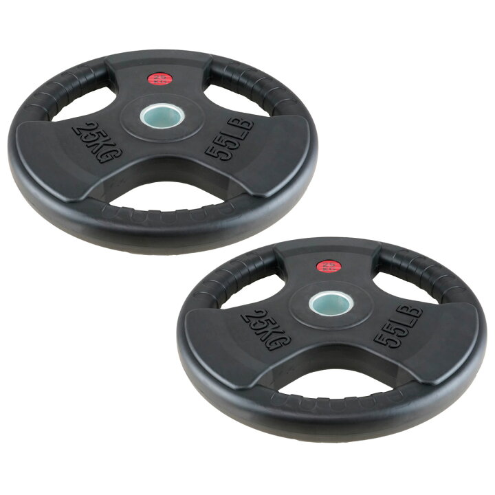 楽天市場】【業務用】オリンピックプレート 25kg 2枚組 径50mm ラバー 