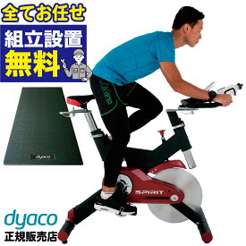 【組立無料】 ダイヤコ DYACO SPIRIT FITNESS スピリットフィットネス スピンバイク 準業務用 家庭用 インドアサイクル インドアバイク スピニングサイクル フィットネスバイク トレーニングバイク トレーニングマシン ロードバイク 室内 無段階 SB702-3260 床保護マット