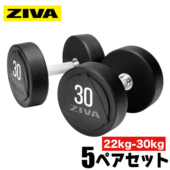 楽天市場】【業務用】ダンベル DUMBBELL 10個 5ペアセット 22kg 24kg 