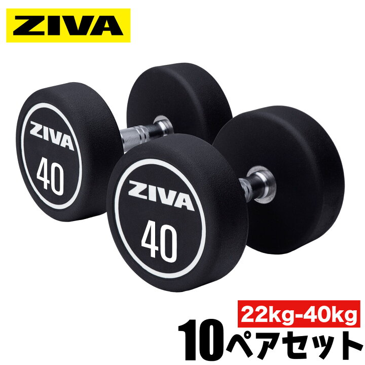 楽天市場】【業務用】ダンベル DUMBBELL 20個 10ペアセット 22kg 24kg 