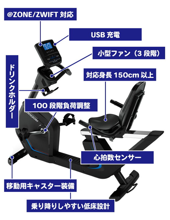 楽天市場】【組立4,400円OFF】 リカンベントバイク 5.0R フィットネス 
