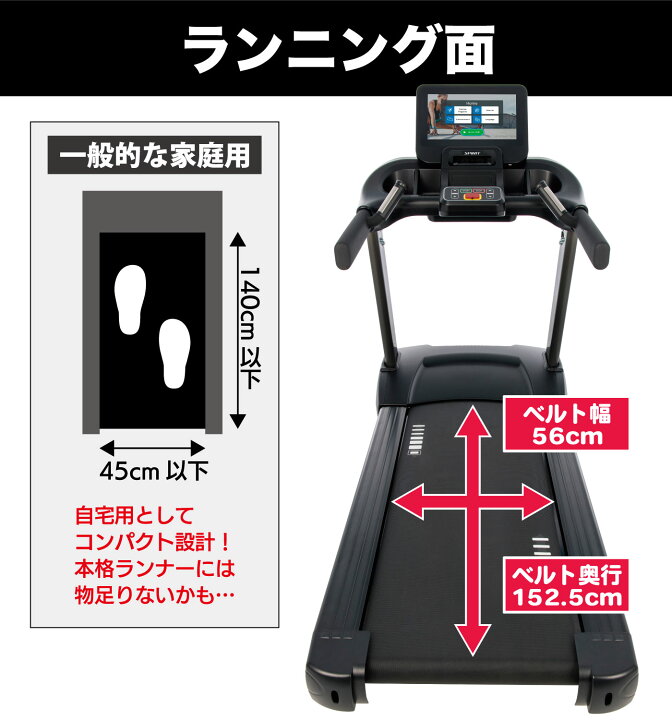 楽天市場】トレッドミル CT800ENT＋ 業務用 ランニングマシン ルーム 