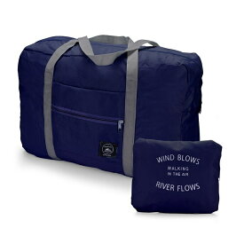 【高評価4.33・一部在庫あり・送料無料】エコバッグ　ポストンバッグ　 旅行バッグ トラベルバッグ 折りたたみ　 軽量 防水 大容量 旅行 出張 整理用 スーツケースの持ち手に通せる 機内持ち込み可 4色あり