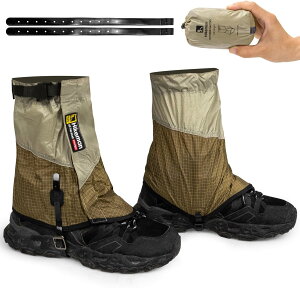 ゲイター 登山 ショート 登山 ゲイター 防水 軽量 交換用TPUベルト付き 高耐久性 レッグカバー 着脱簡単 男女兼用 汚れ防止 泥除け 砂よけ 雨や雪 砂埃や悪天候に対応 収納袋付き 登山スパッ