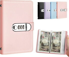 お札 貯金箱 封筒貯金 ダイヤルロック付き 貯金ファイル バインダー 貯金箱 おしゃれ 現金詰めバインダー 折らない 札 ダイヤルロック お金仕分け 貯金封筒 貯金ファイル バインダー 通貨オーガナイザー 現金節約バインダー 貯金計画 貯金記録 貯金チャレンジ 100枚収納可能