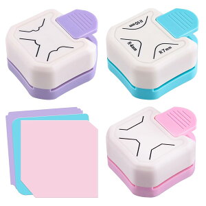 �R�[�i�[�p���` ���ǂ܂邭�� �R�[�i�[�J�b�^�[ 3-in-1�p�ۃp���`�iR4mm R7mm R10mm�j�V���[�v �R�[�i�[�J�b�^�[ �u���[ ���Apvc ���A�����p�i�A�ʐ^�A���h�A�J�[�h�p