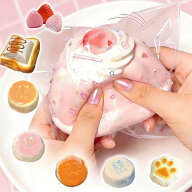 ポイント3倍 スクイーズ もも スクイーズ スクイーズケーキおもちゃ もちもち スクイーズ 水感スクイーズ…