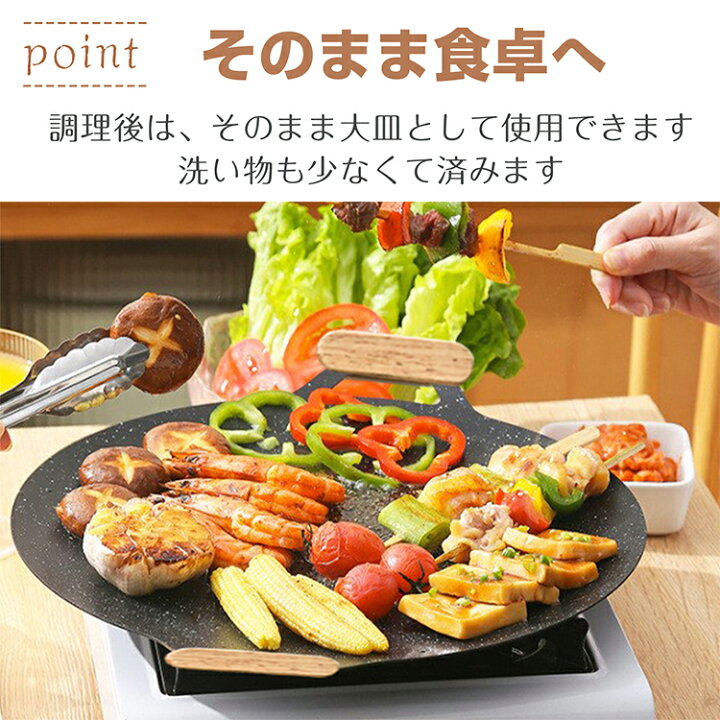 楽天市場】＼ｸｰﾎﾟﾝで500円ｵﾌ／グリルパン IH キャンプ 鉄板 26cm 軽量 