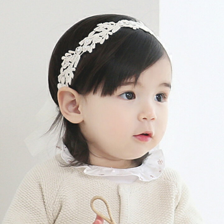 楽天市場 1000円 ポッキリ ベビー ヘアバンド 赤ちゃん ヘアーバンド ベビー用 髪飾り ヘアアクセサリー カチューム ニューボーンフォト ヘア 月齢写真 コットンレース リボン 白 ホワイト お姫様 エレガント おしゃれ 可愛い かわいい 子供 女の子 Ifumo 輸入雑貨