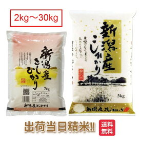 新潟県 コシヒカリ 米 2kg 5kg 10kg 15kg 20kg 25kg 30kg 送料無料 令和6年 新潟 新潟産 こしひかり お米 白米