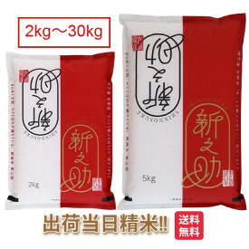 新潟県 新之助 令和7年 米 2kg 5kg 10kg 15kg 20kg 25kg 30kg 送料無料 新潟県産 お米 白米