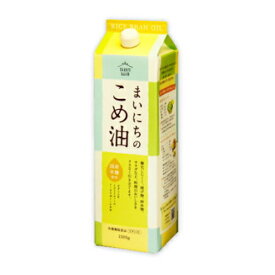 まいにちのこめ油 1500g 国産 安心 植物油 揚げ物 炒め物 玄米表皮 胚芽 オレイン酸 リノール酸 酸化防止 ビタミンE オリザノール 紙パック