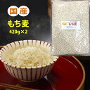 もち麦 国産 420g×2(840g) メール便 送料無料 雑穀米 大麦 麦飯 麦ごはん 食物繊維 1000円ポッキリ