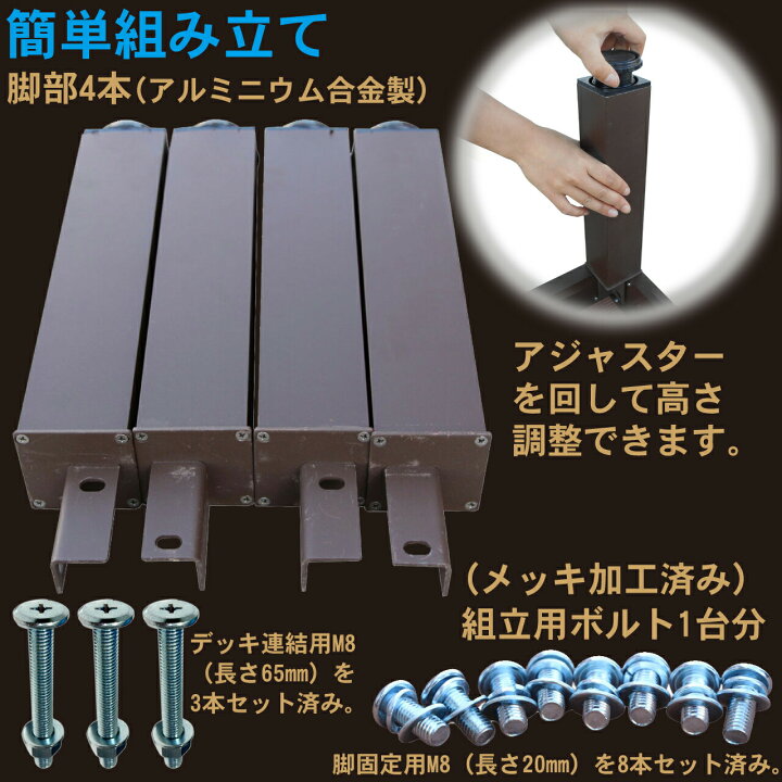 楽天市場】【マラソン中ポイント5倍】人工木 ウッドデッキ PLUS 60系 4 