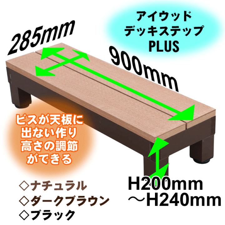 楽天市場】ウッドデッキステップPLUS 人工木+アルミ製 ダーク 楽天市場】ウッドデッキステップPLUS 人工木+アルミ製 ダーク