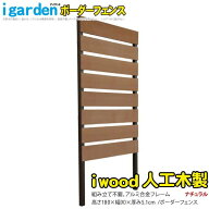 ボーダーフェンス アルミ+人工木製 H180cm×W90cm ナチュラル◯ b1759 アイウッド人工木製 B1759N 組立式…