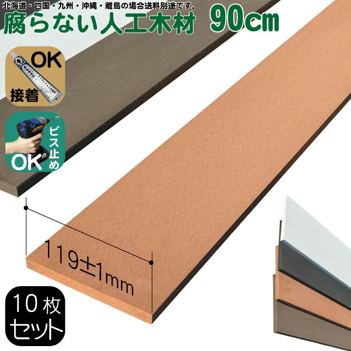 楽天市場】【マラソン中ポイント5倍】人工木材 10枚 人工無垢材 板材 