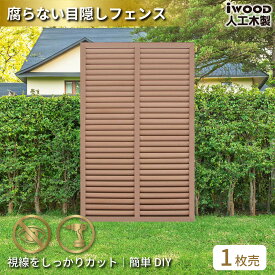 【スーパーSALE中ポイント5倍】アイウッド ルーバーラティス 人工木製 H150cm x W90cm 1枚 ナチュラル 樹脂製 腐らない 色あせない 目隠しフェンス 日除け 外構資材 10年以上の実績