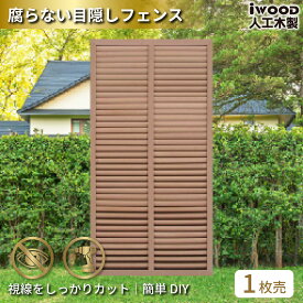 【スーパーSALE中ポイント5倍】アイウッド ルーバーラティス 人工木製 H175cm x W90cm 1枚 ナチュラル 樹脂製 腐らない 色あせない 目隠しフェンス ラティス 日除け 外構資材 10年以上の実績