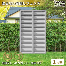 【スーパーSALE中ポイント5倍】アイウッド ルーバーラティス 人工木製 H150cm x W90cm 1枚 ホワイト 樹脂製 腐らない 色あせない 目隠しフェンス 日除け 外構資材 10年以上の実績