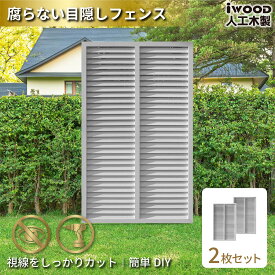 【スーパーSALE中ポイント5倍】アイウッド ルーバーラティス 人工木製 H150cm x W90cm 2枚セット ホワイト 樹脂製 腐らない 色あせない 目隠しフェンス 日除け ラティス 外構資材 10年以上の実績