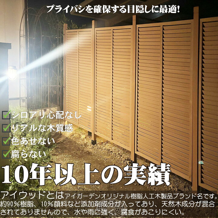 楽天市場】【マラソン中ポイント5倍】ルーバーラティス 人工木製 H90cm 