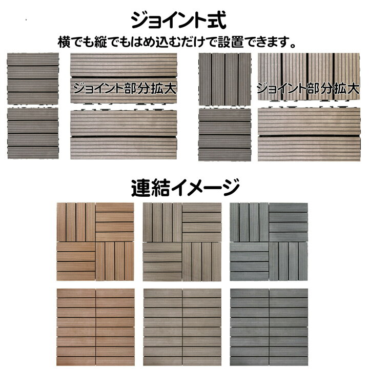 楽天市場】ウッドパネル ウッドタイル 30x30cm 81枚 ダークブラウン 
