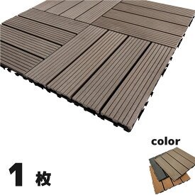 ウッドパネル ウッドタイル 30x30cm 1枚 ダークブラウン 正方形 厚み2.5cm アイウッド人工木 樹脂製 ジョイント式 腐らない 置くだけ簡単設置 ベランダタイル スノコ 屋外 屋内兼用 庭 ウッドデッキ タイルパネル