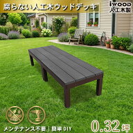 【マラソン中ポイント5倍】人工木 ウッドデッキ PLUS 60系 2点セット ブラック アイウッドデッキ アルミ…