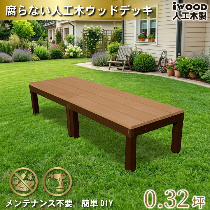 楽天市場】ウッドデッキ 人工木 PLUS 60系 2点セット ナチュラル アイ 