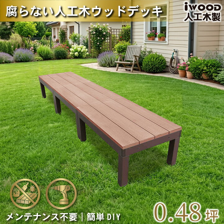楽天市場】人工木 ウッドデッキ PLUS 60系 3点セット ナチュラル アイ 