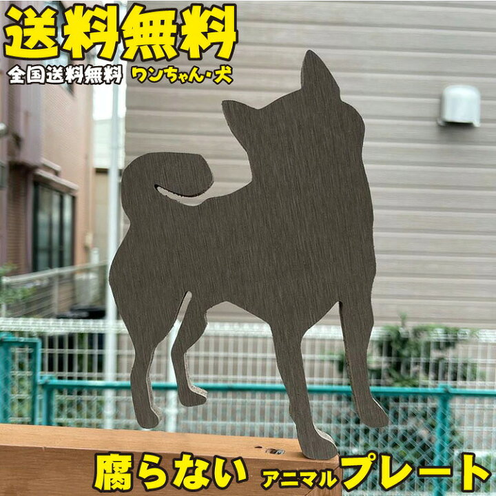 楽天市場】腐らないアイウッドアニマルプレート：犬M ドッグ ワン 