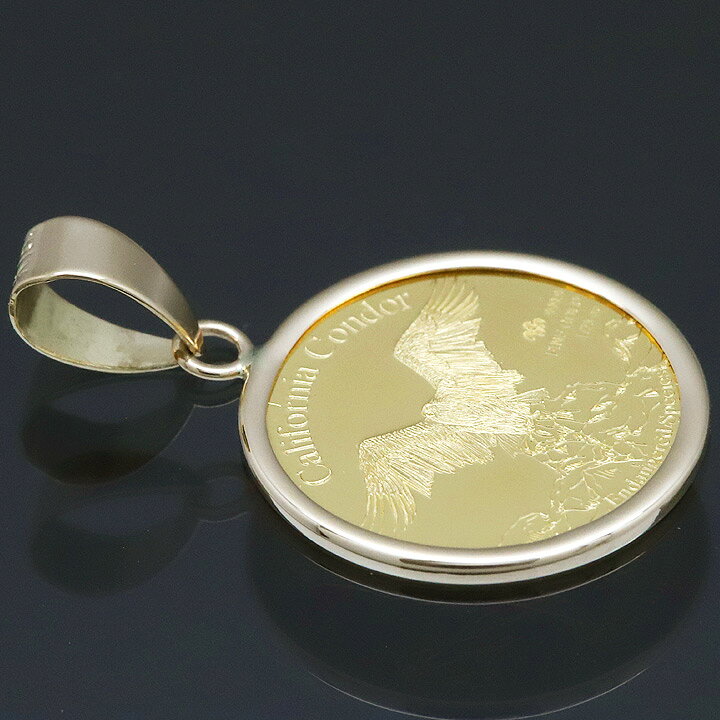 楽天市場】24金 コイン ネックレストップ ペンダントヘッド ウルフ 