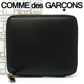 コムデギャルソン 二つ折り財布 COMME des GARCONS コンパクト財布 レディース メンズ ブラック SA2100 ARECALF BLACK (CLASSIC LINE) 【あす楽】【入学祝い 誕生日 お祝い プレゼント ギフト】