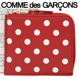 コムデギャルソン 財布 コンパクト ミニ財布 コインケース COMME des GARCONS レディース メンズ レッド 水玉 ドット SA3100PD POLKA DOTS PRINTED RED 【あす楽】【母の日 誕生日 お祝い プレゼント ギフト】