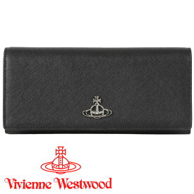 ヴィヴィアンウエストウッド 財布 ヴィヴィアン Vivienne Westwood 長財布 レディース メンズ ブラック 51120005 SAFFIANO BLACK 【あす楽】【入学祝い 誕生日 お祝い プレゼント ギフト】