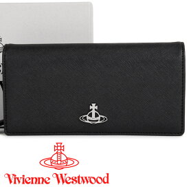 ヴィヴィアンウエストウッド 財布 ヴィヴィアン Vivienne Westwood 長財布 レディース メンズ ブラック 51060025 BIOGREEN SAFFIANO BLACK 【あす楽】【父の日 誕生日 お祝い プレゼント ギフト】