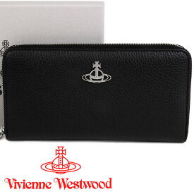 ヴィヴィアンウエストウッド 財布 Vivienne Westwood ラウンドファスナー長財布 レディース メンズ ブラック VEGAN GRAIN LEATHER 51050023 S000D N403 BLACK 【あす楽】【母の日 誕生日 お祝い プレゼント ギフト】