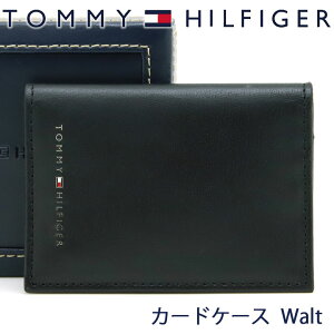 トミーヒルフィガー カードケース TOMMY HILFIGER カード入れ 名刺入れ メンズ Walt ブラック 31TL200030-001 BLACK【在庫あり】【誕生日 お祝い プレゼント ギフト 贈り物】