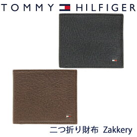 トミーヒルフィガー 二つ折り財布 TOMMY HILFIGER 財布 メンズ ブラック ブラウン 選べる2カラー 31TL130094 【あす楽】【父の日 誕生日 お祝い プレゼント ギフト】
