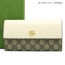 グッチ 財布 GUCCI フラップ長財布 キャンバス プチ マーモント GGマーモント ブラック ダスティピンク オフホワイト レディース メンズ 456116 17WAG 選べる3カラー 【あす楽】 【母の日 誕生日 お祝い プレゼント ギフト】