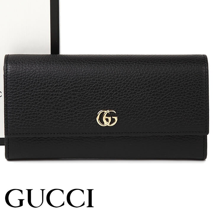 楽天市場】グッチ 財布 GUCCI フラップ長財布 プチマーモント 