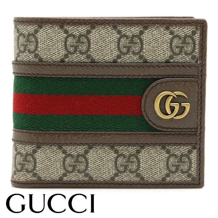 楽天市場】グッチ 財布 GUCCI 二つ折り財布 GGスプリームキャンバス  
