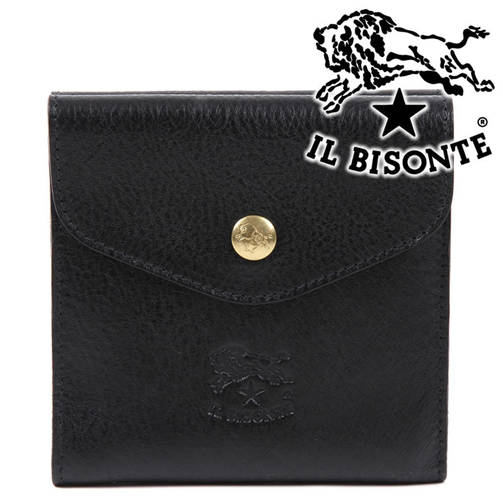 BISONTE◇2つ折り財布/レザー/BLK/総柄/日本限定/ドットスターIL - www.rracademy.in
