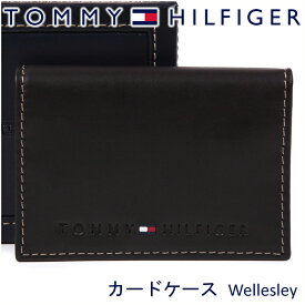 【クーポン配布中】 トミーヒルフィガー カードケース TOMMY HILFIGER トミー カード入れ 名刺入れ ダークブラウン 31TL20X014 BROWN 【あす楽】【父の日 誕生日 お祝い プレゼント ギフト】