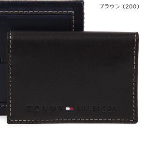 トミーヒルフィガー カードケース TOMMY HILFIGER トミー カード入れ 名刺入れ Wellesley ブラック ブラウン 31TL20X014 選べる2カラー 【在庫あり】【誕生日 お祝い プレゼント ギフト 贈り物】
