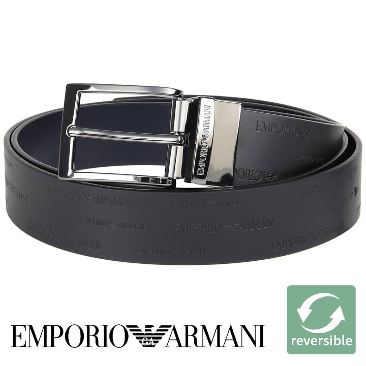 楽天市場 エンポリオアルマーニ メンズベルト リバーシブル Emporio Armani ベルト メンズ ブラック ダークネイビー Y4s426 Ytu5j 045 あす楽 誕生日 お祝い プレゼント ギフト 時計 ブランド専門店 アイゲット